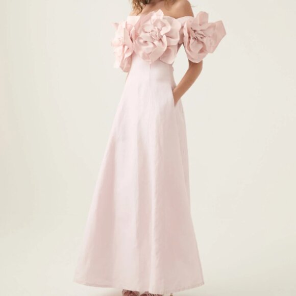 Aje Dresses & Skirts - Aje Pastel Pink Etta Midi Dress